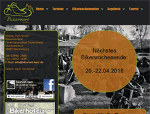 Tablet Screenshot of bikerwirt-harz.de